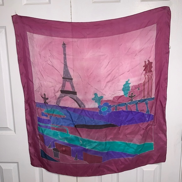 Paris Eiffel Tower scarf tapestry - Picture 1 of 6